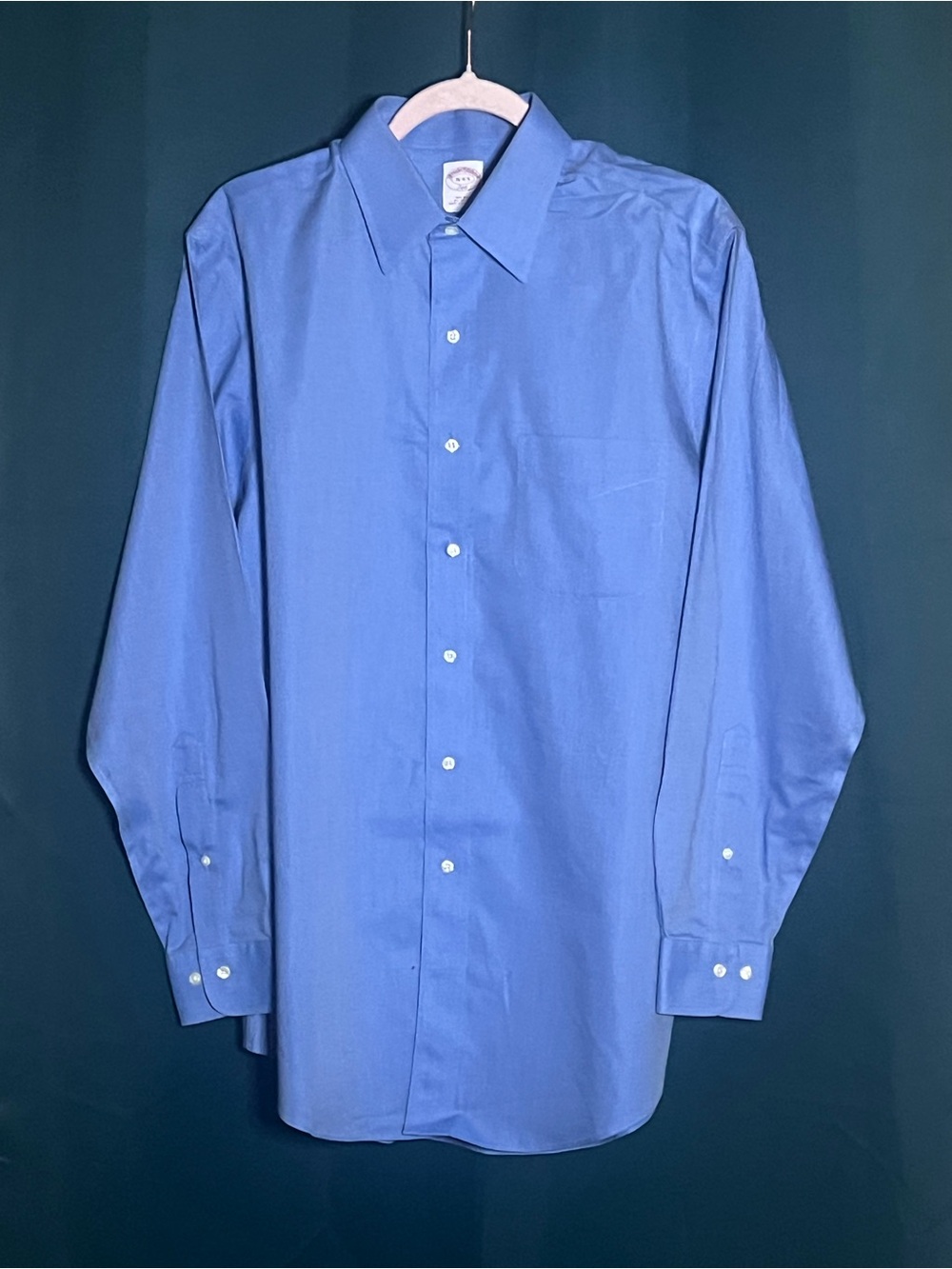 Brooks Brothers Classic Men's Blue Dress Shirt